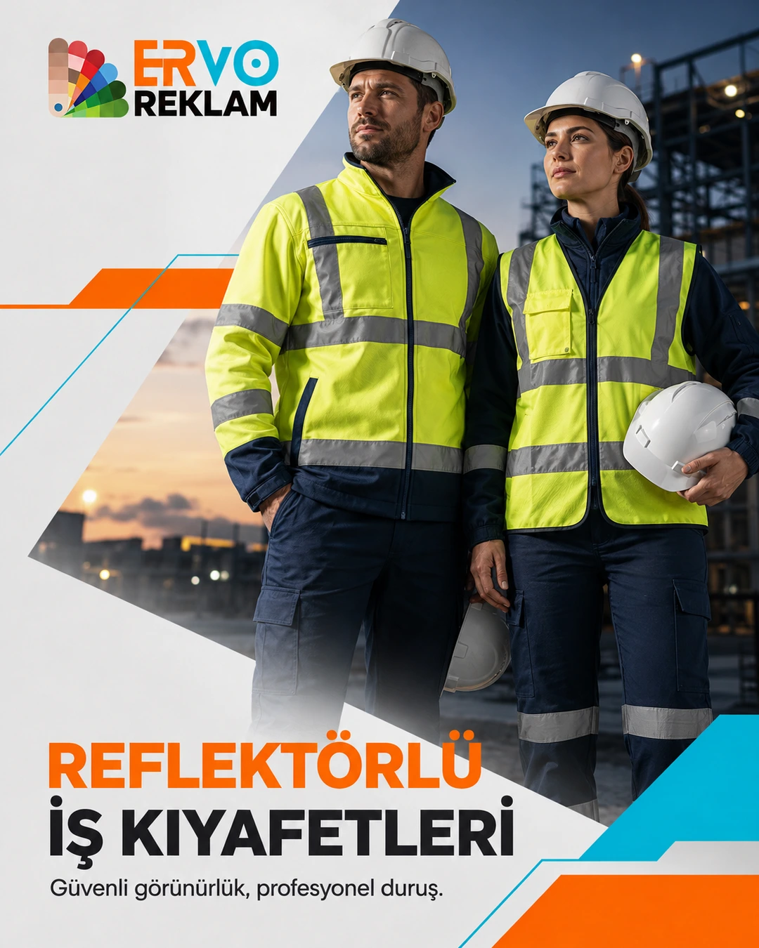 ERVO Reklam Reflektörlü İş Kıyafetleri